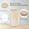 Glass Storage Jars Set Elegant Containers with Airtight Bamboo Lids, Perfect for Kitchen Organization - Flour, Rice, Pasta, Sugar, Coffee Beans (2 packs(37oz) / 2 packs(111oz)) 9.3"L x 4.9"W x 3.1"H